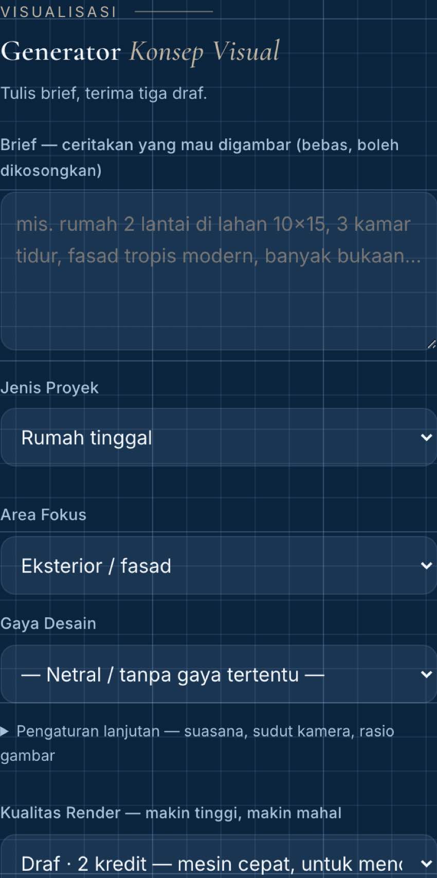 Generator di layar ponsel